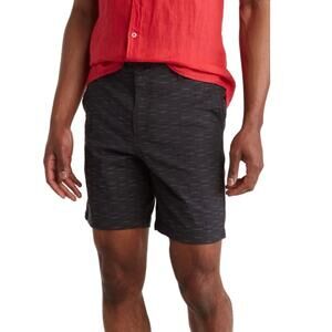 Ben Sherman Black & Grey Fineline Stripe Shorts Size 34